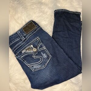 Stylish Blue Denim Capri’s